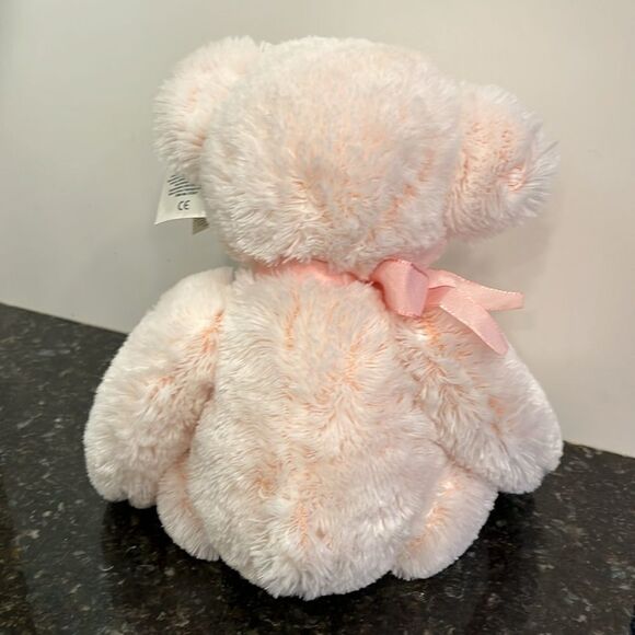 Russ Teddy Bear Pink Blush Plush I love mom Heart  16” Soft Shaggy Fur - Picture 5 of 12
